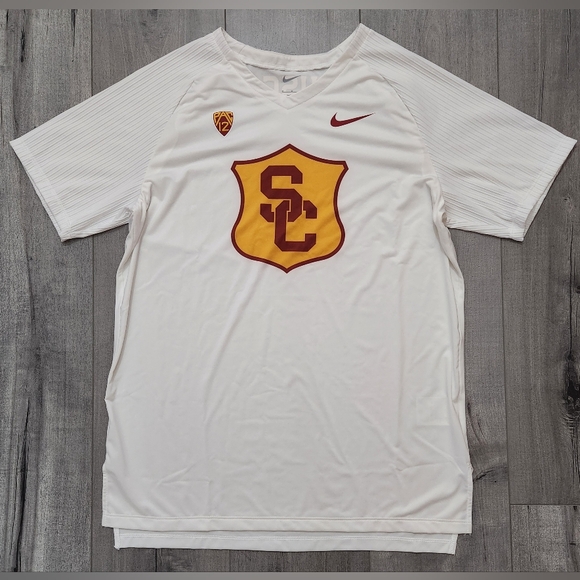 Nike Pro Elite USC Trojans Track & Field Team Issued Running Top Men Sz M USA 🔥